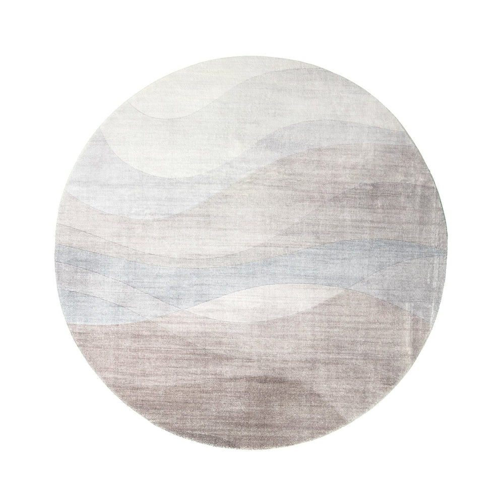 Round Modern Rug - Field Taupe