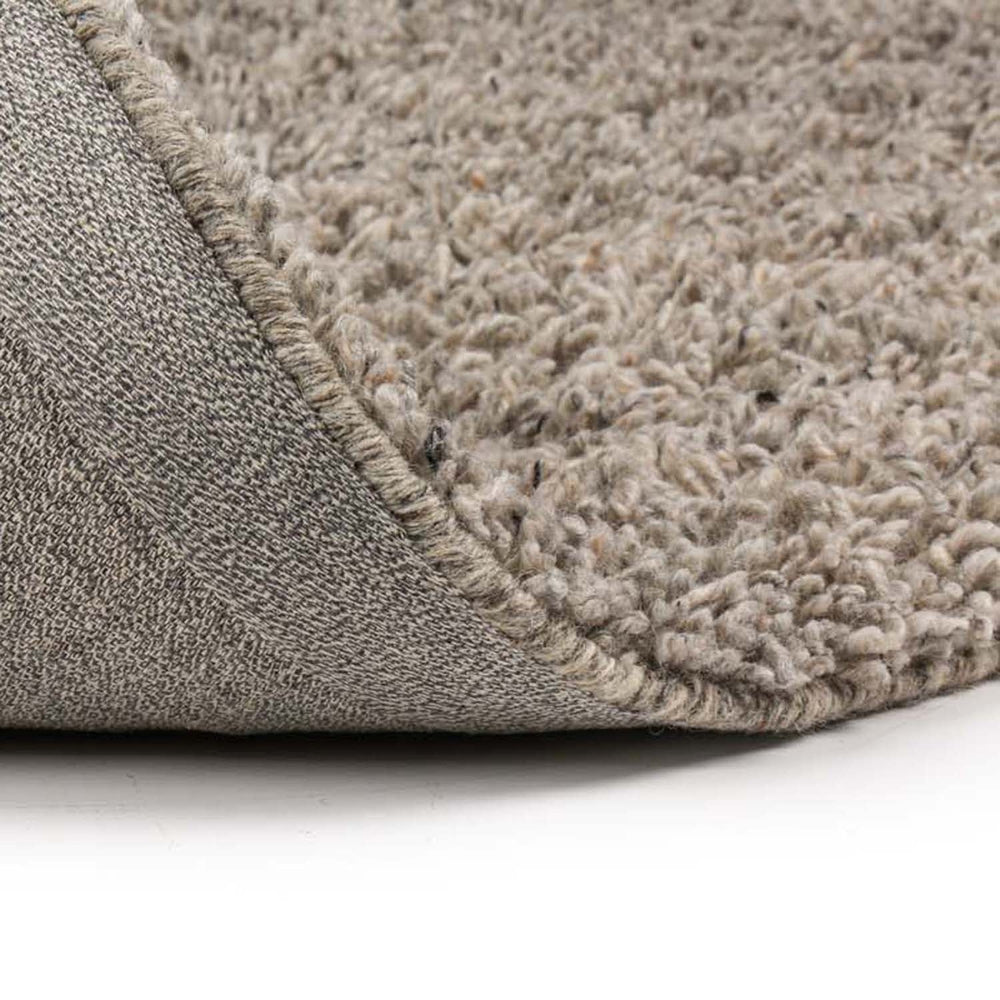 Wool floor rug made to measure - Berbero Lungo Light Grey 834