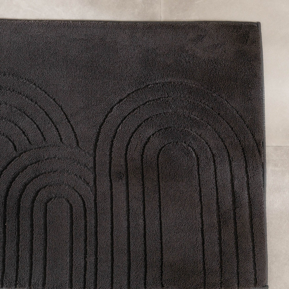 Bathroom Rug - Cassie Arches Black