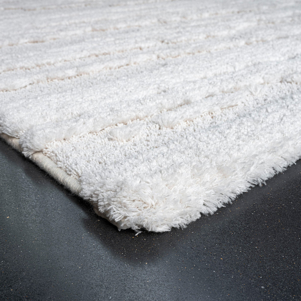 Modern Floor Rug - Lewis White 6191