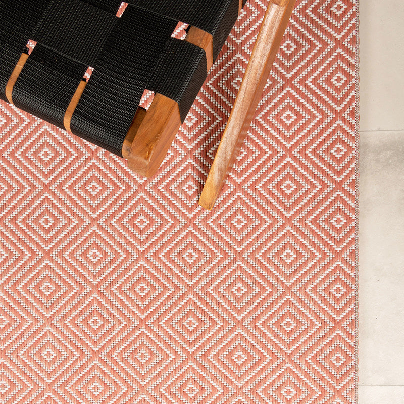 Outdoor Rug - Summer Tile Pink