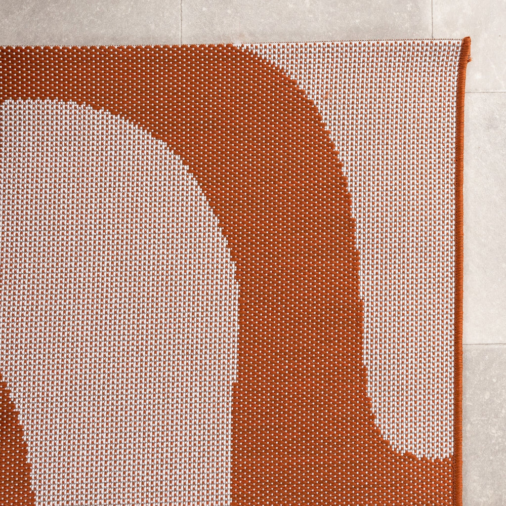 Outdoor Rug - Summer Swirl Terracotta