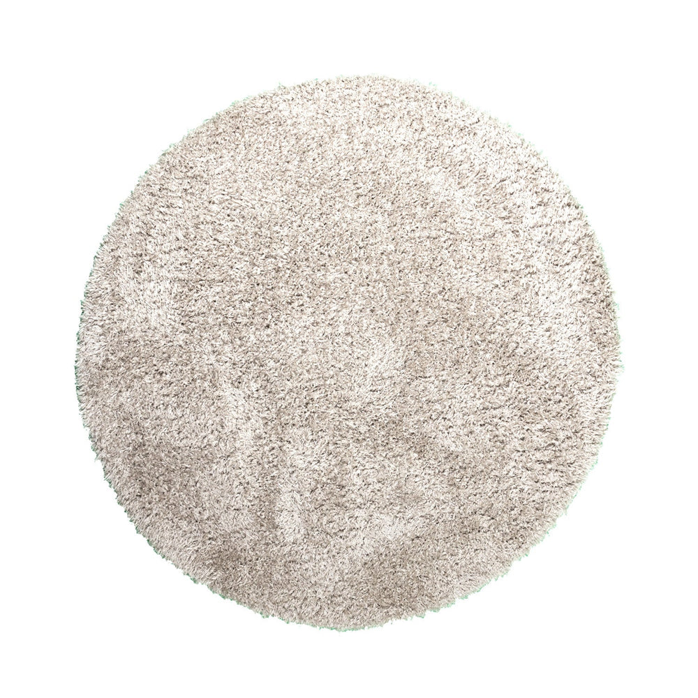 Round Shaggy Rug - Blaze Beige/Grey