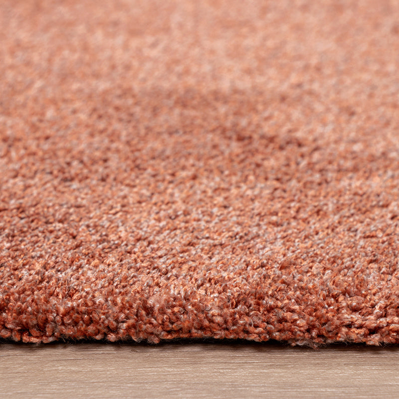 Washable Rug - Clean Terracotta