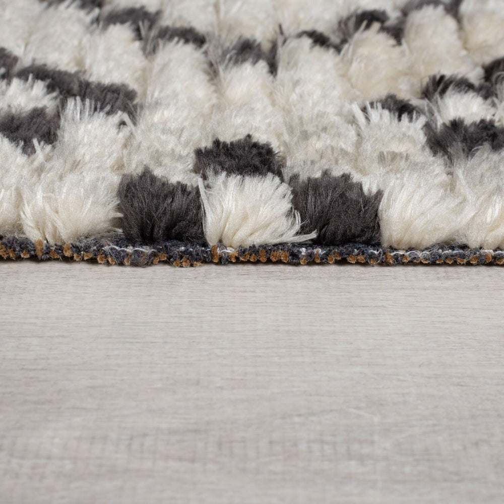 Aztec floor rug - Sabro Black/White