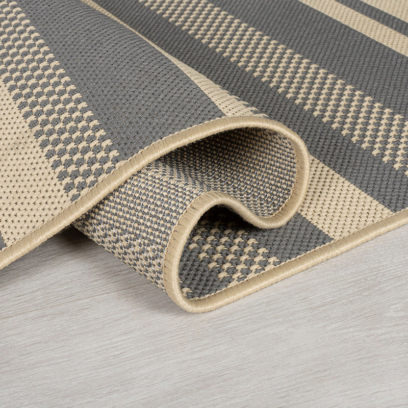 Retro balcony rug - Floreno Noto Grey