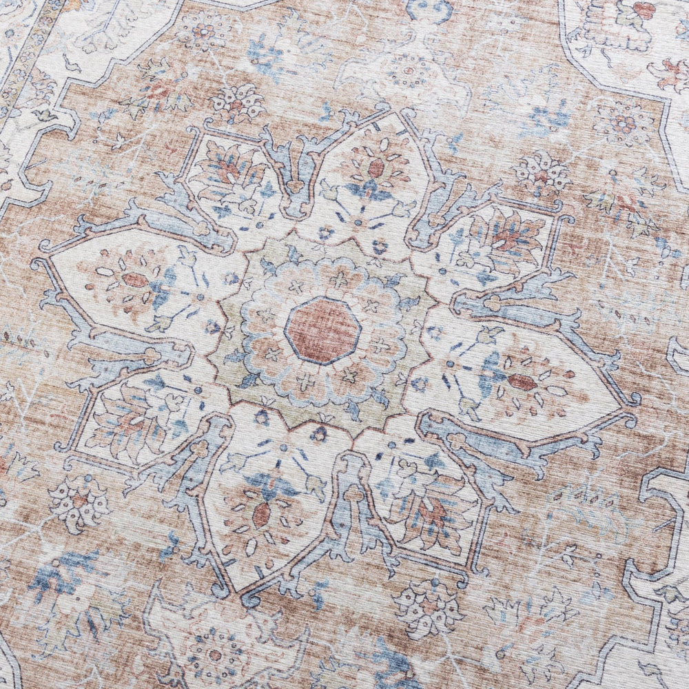 Washable Runner - Domingo Mandala Beige
