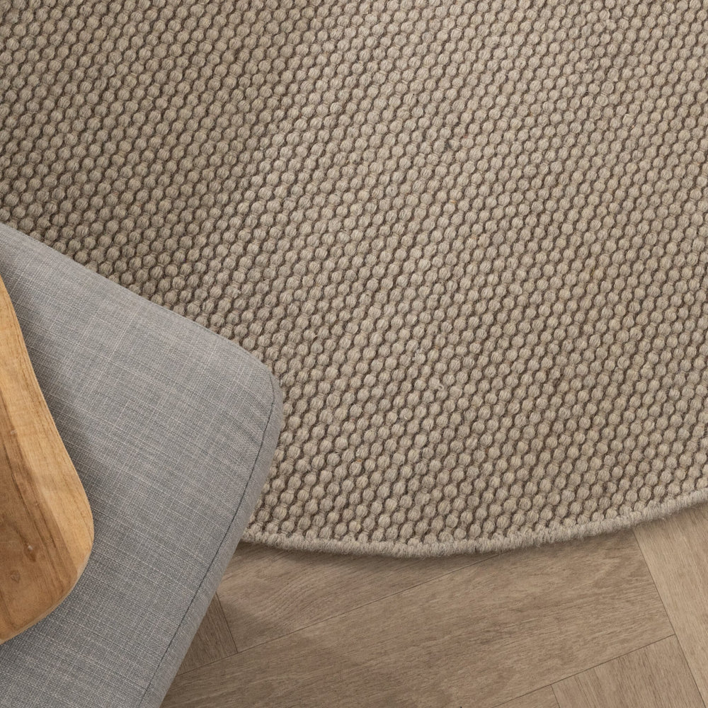 Round Wool Rug - Bliss Beige/Brown