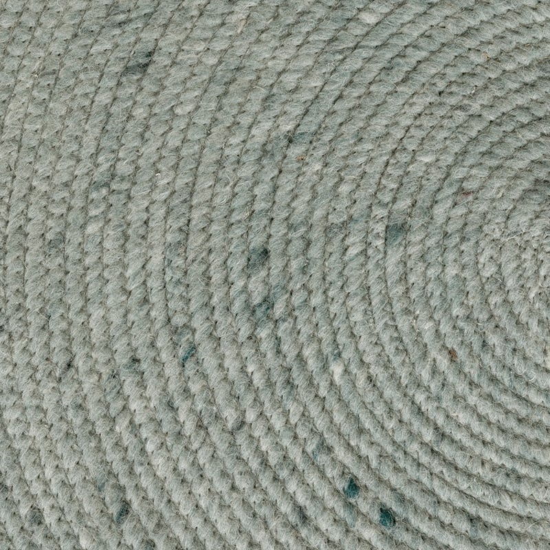 Round Wool Rug - Wise Green