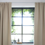 Luxury blackout curtains - Beige - Hooks