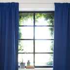 Luxury blackout curtains - Blue - Hooks