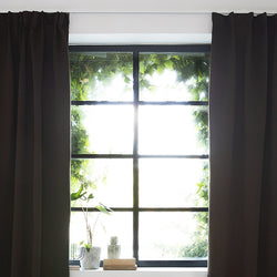 Luxury blackout curtains - Brown - Hooks
