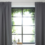 Luxury blackout curtains - Silver Grey - Hooks