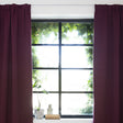 Luxury blackout curtains - Wine - hooks