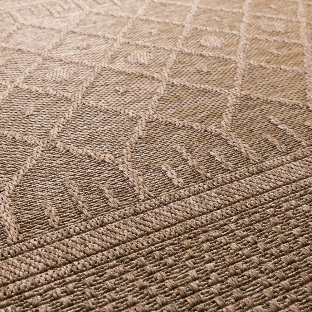 Indoor & outdoor rug - Dunes Geo Brown