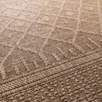 Indoor & outdoor rug - Dunes Geo Brown