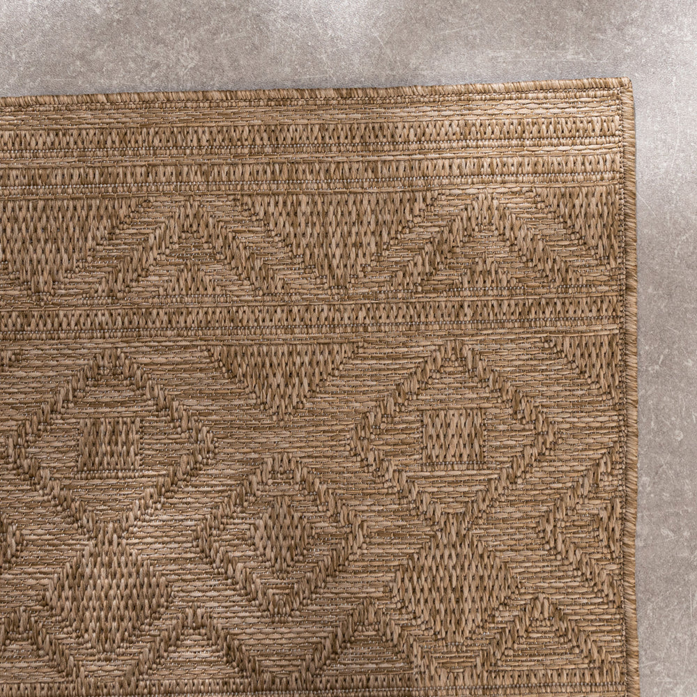 Indoor & outdoor rug - Dunes Geo Brown