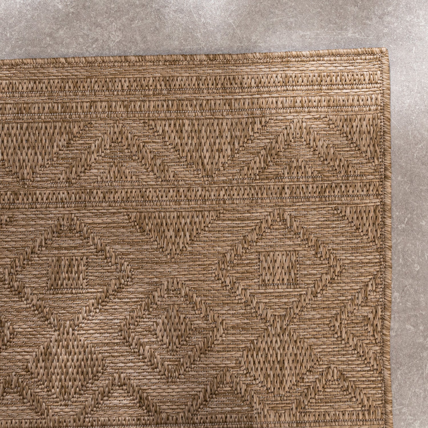 Indoor & outdoor rug - Dunes Geo Brown