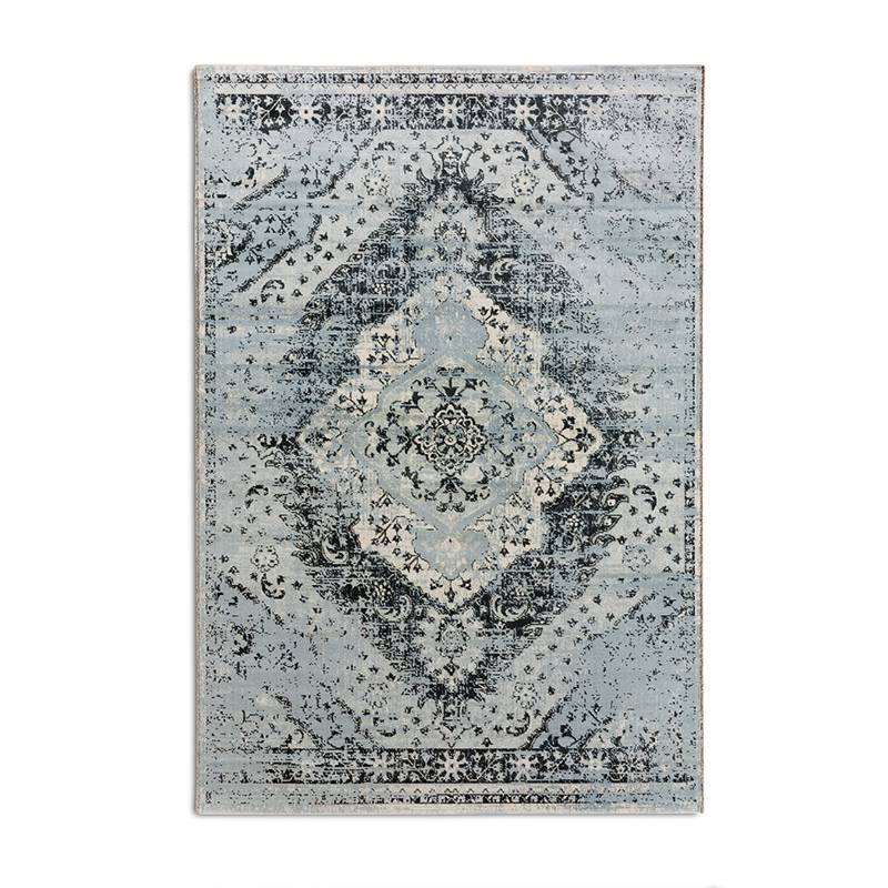 Vintage rug – Aqua blue/light blue