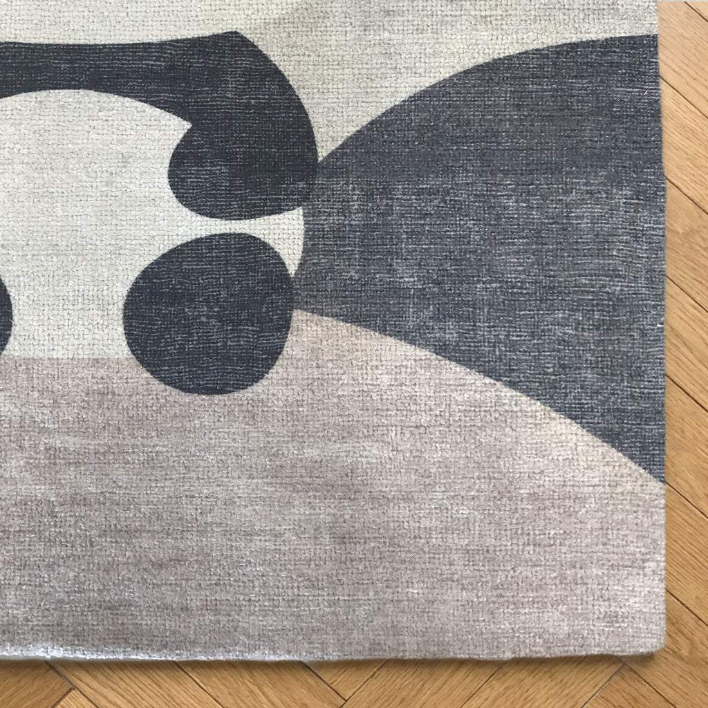 Children's room rug - Balou Panda Black/White