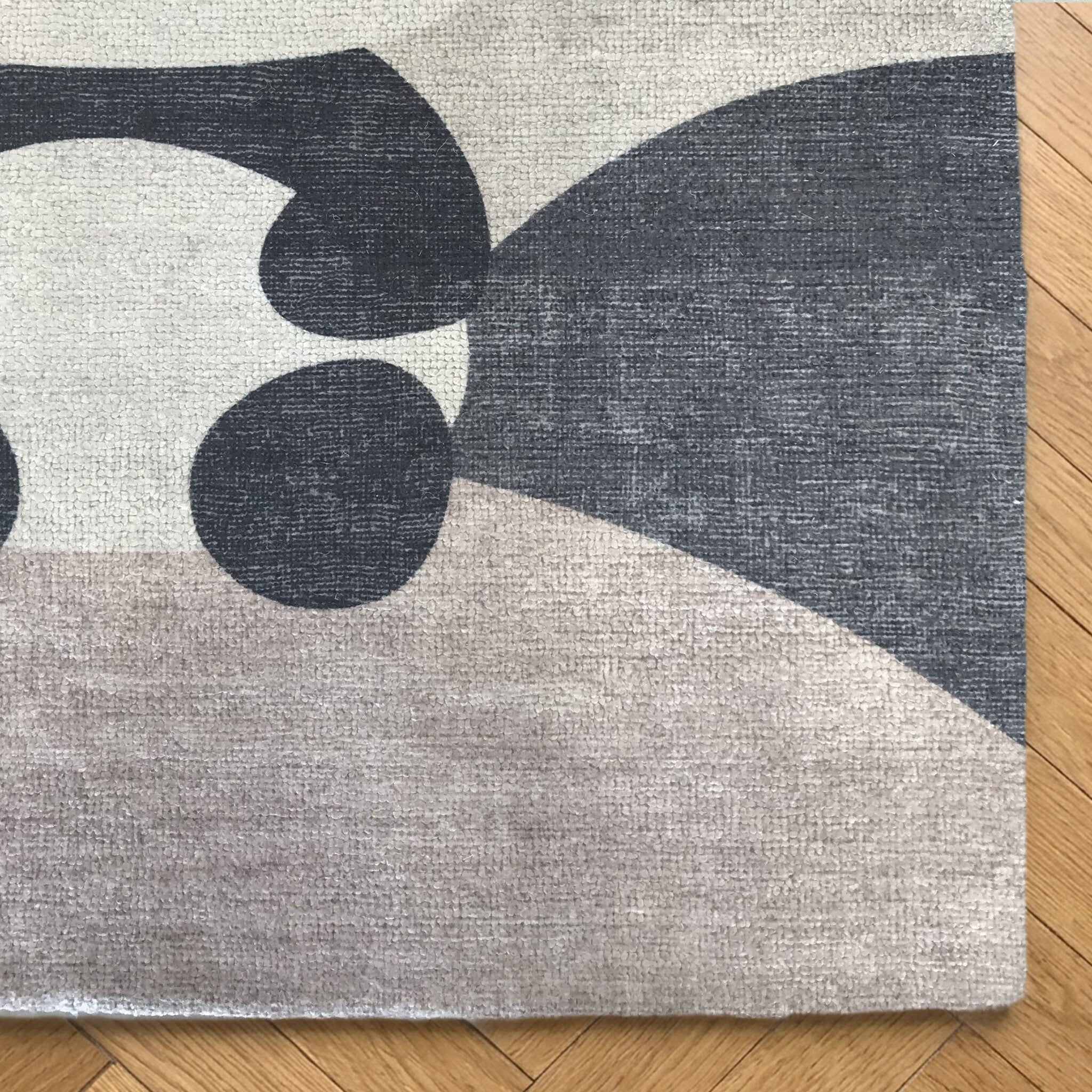 Children's room rug - Balou Panda Black/White