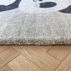 Children's room rug - Balou Panda Black/White