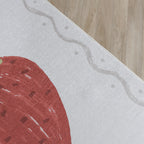Washable children's rug - Mick Aardbei Red