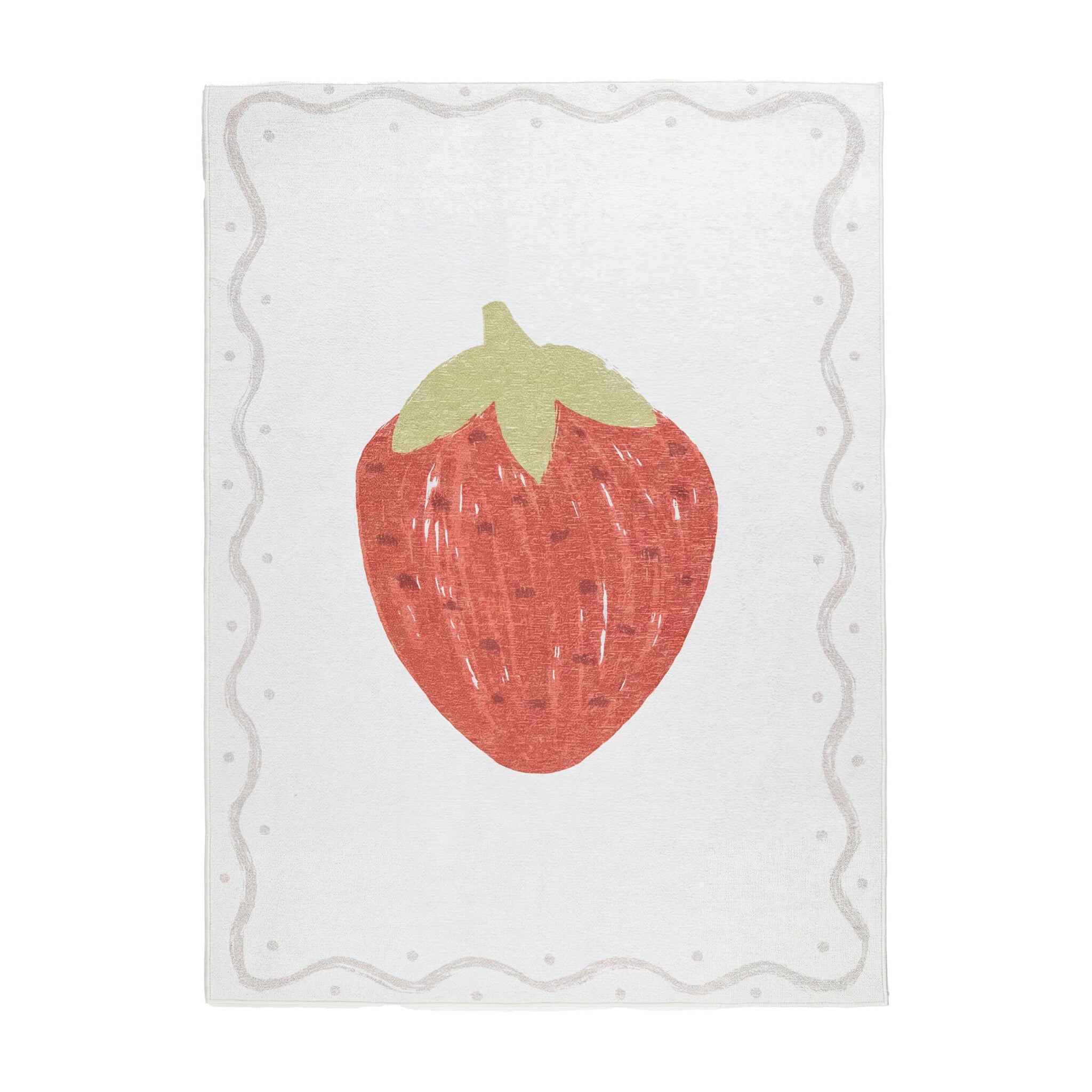 Washable children's rug - Mick Aardbei Red