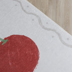Washable children's rug - Mick Cherry Red