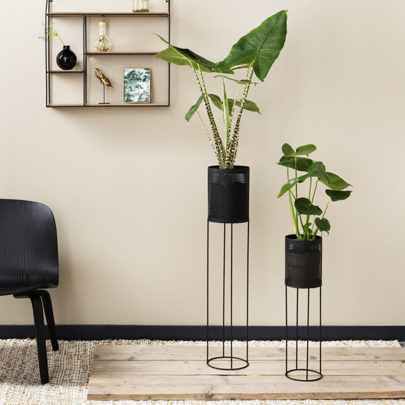 Metal planter - June Black 2/set