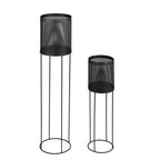 Metal planter - June Black 2/set