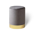Velvet pouf – Belle Deluxe Light grey