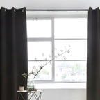 Luxury blackout curtains - Brown - Rings