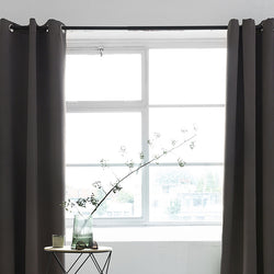 Luxury blackout curtains - Dark Taupe - Rings