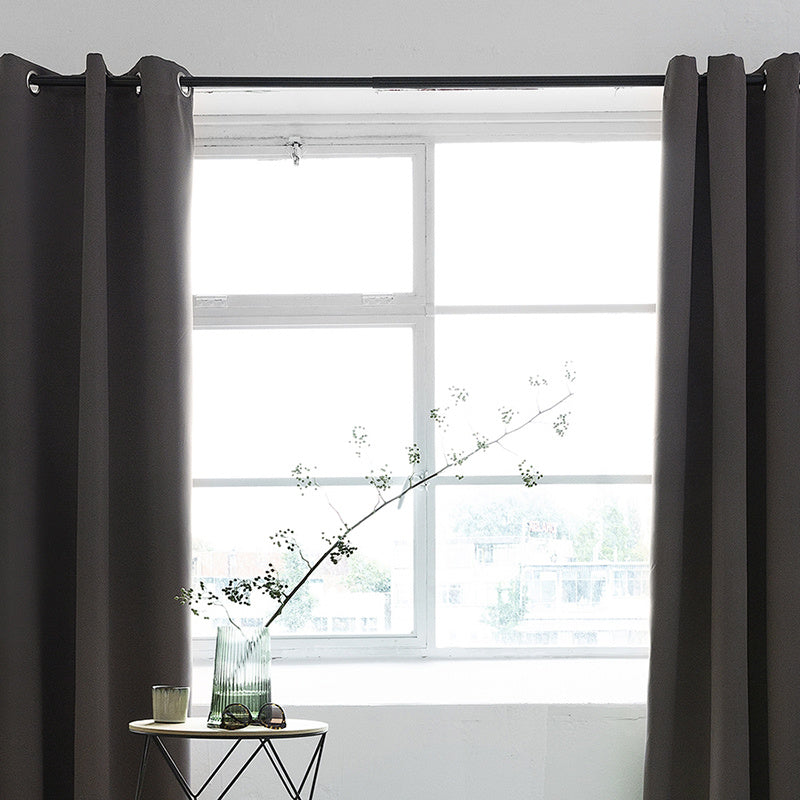 Luxury blackout curtains - Dark Taupe - Rings
