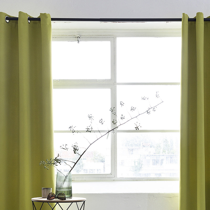 Luxury blackout curtains - Mint - Rings