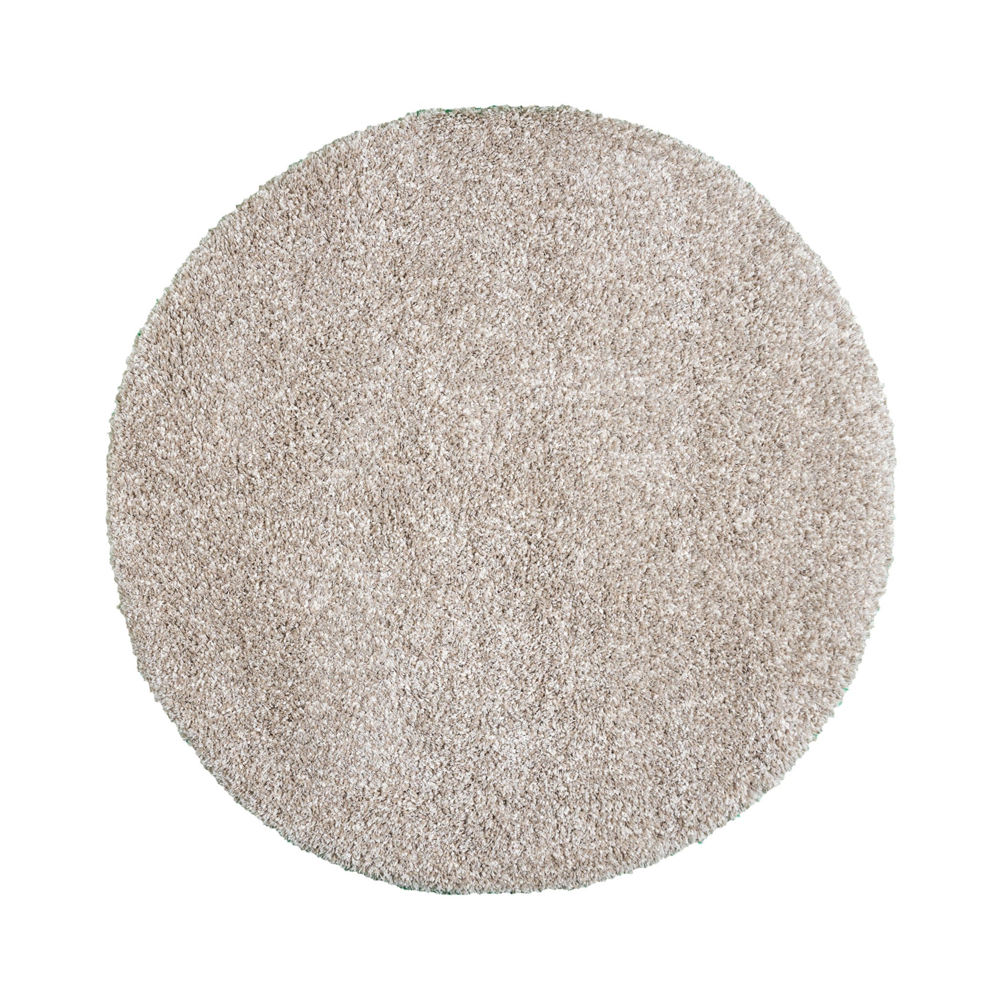 Round high-pile rug - Yves Beige
