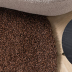 Round high-pile rug - Yves Brown