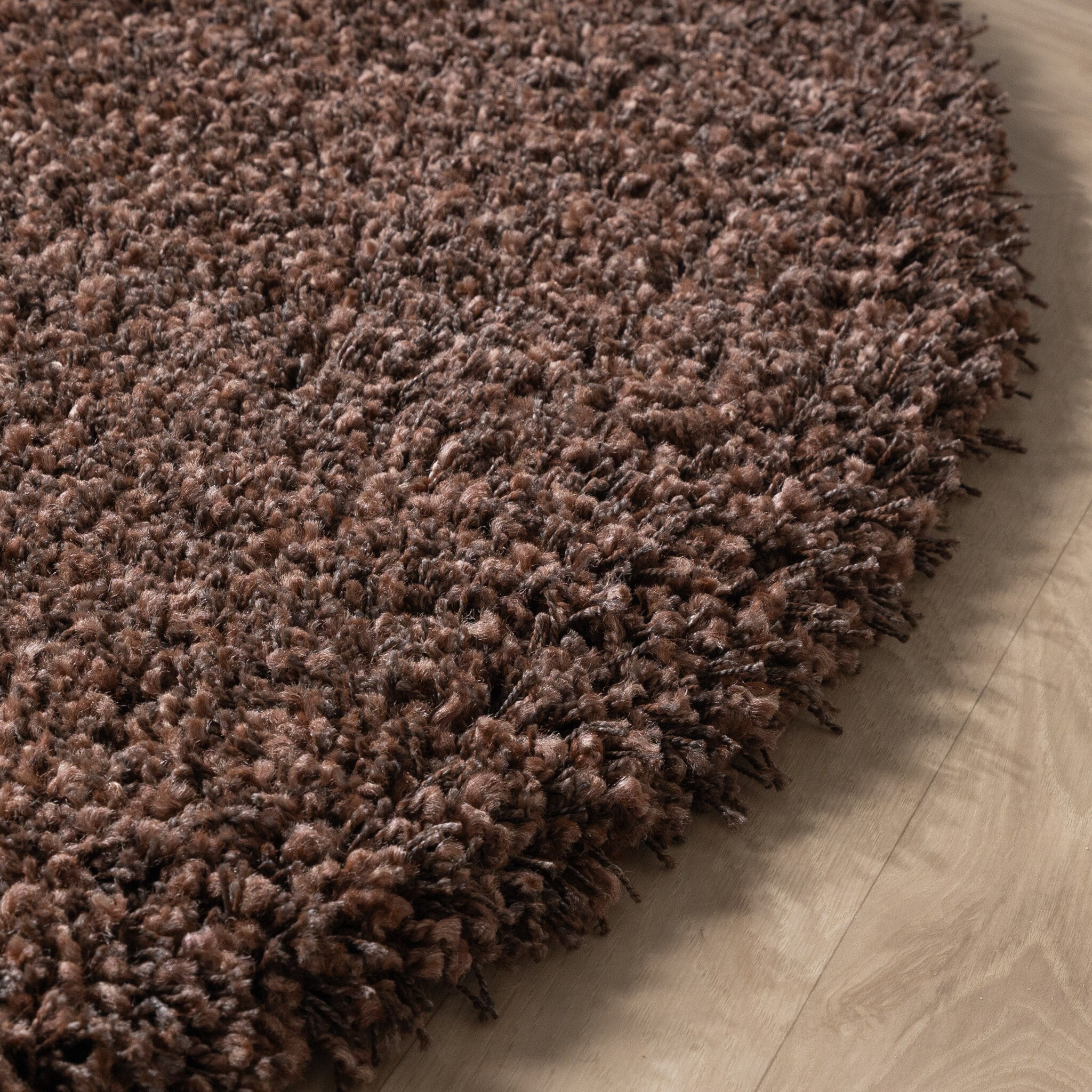 Round high-pile rug - Yves Brown