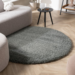 Round high-pile rug - Yves Green