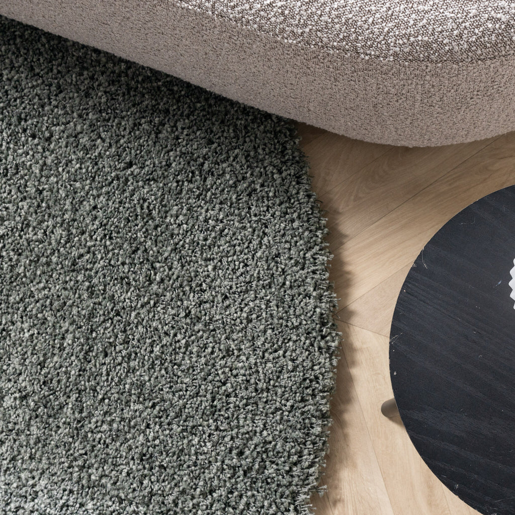 Round high-pile rug - Yves Green