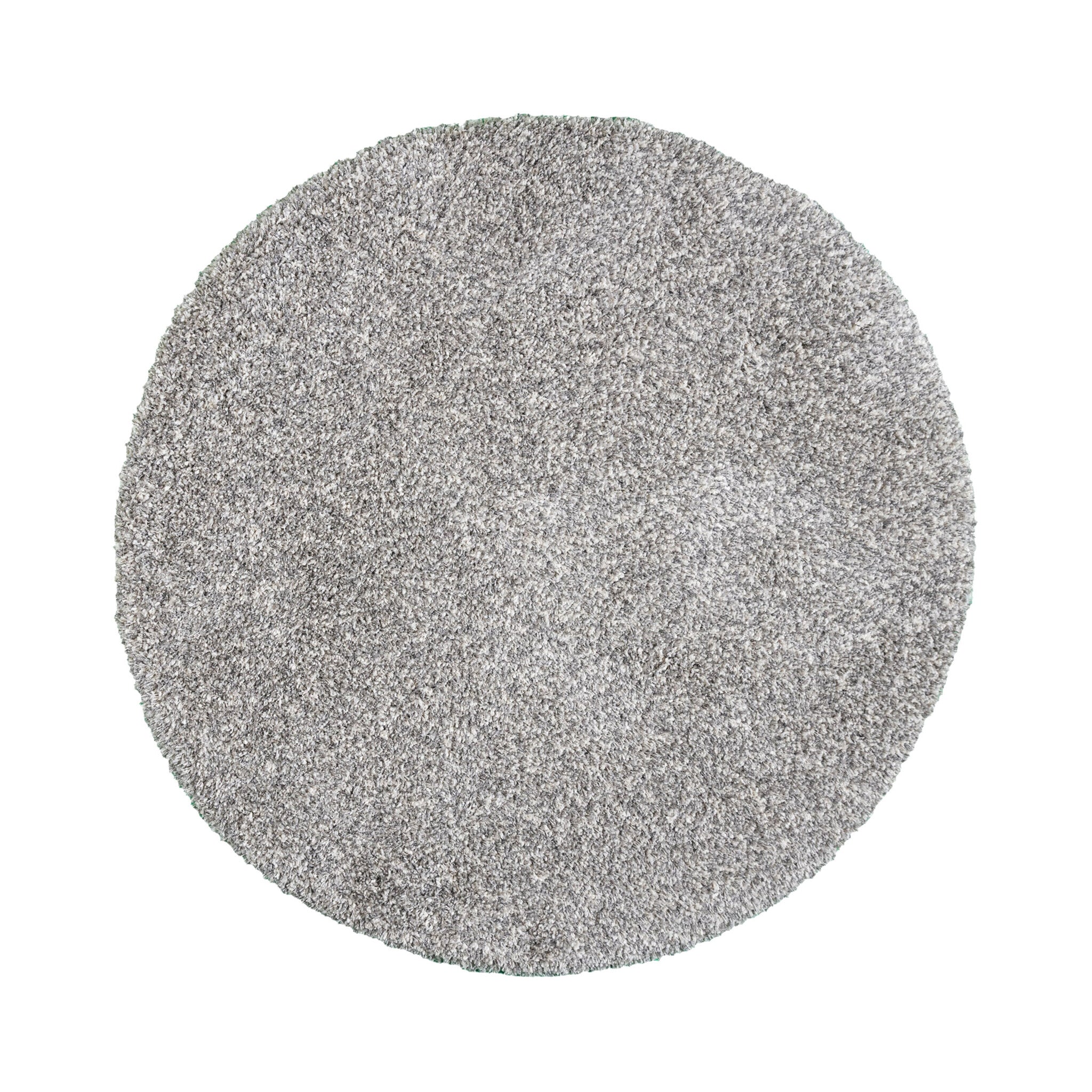 Round high-pile rug - Yves Light grey