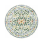 Round vintage outdoor rug - Luana Dark Green