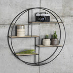 Industrial vintage wall shelf - Round