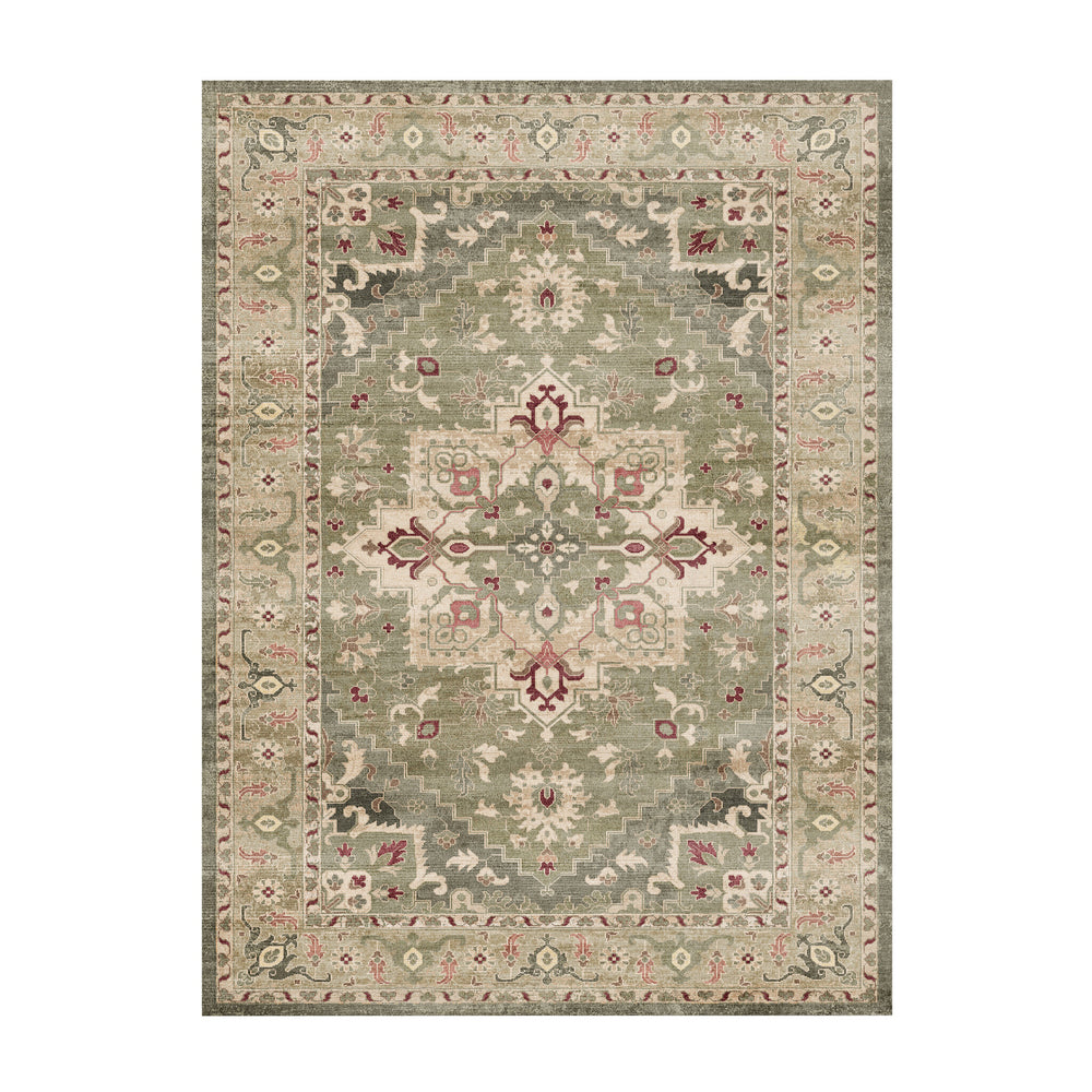 Vintage rug - Sage Medallion Green
