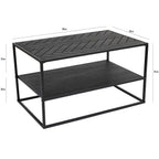 Coffee table - Dijon Herringbone Black