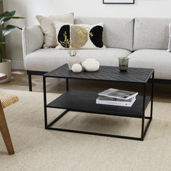 Coffee table - Dijon Herringbone Black
