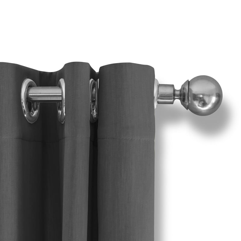 Luxury blackout curtains - Silver grey - Rings