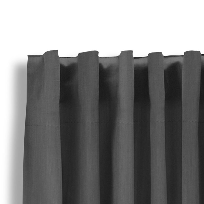 Luxury blackout curtains - Silver Grey - Hooks