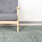 High-pile runner - Solid Blue/Green